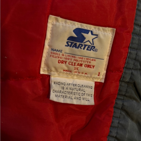 90s Starter New York Giants Authentic Pro Line Satin Jacket XL